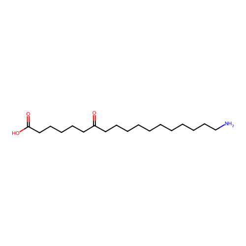 18-Amino-7-oxooctadecanoic acid structure