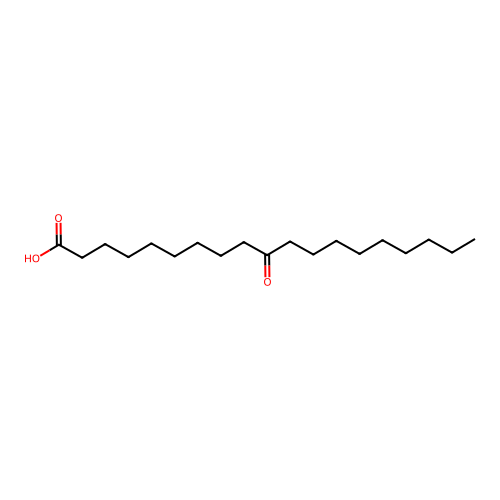 10-Oxo-nonadecanoic acid structure