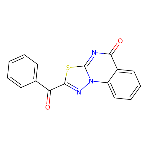 5H-[1,3,4]-Thiadiazolo[3,2-a]quinazolin-5-one, 2-benzoyl- structure