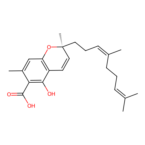 (+)-Daurichromenic acid; Dauichromenic acid structure