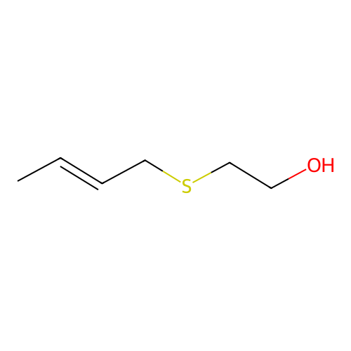 2-(2-Buten-1-ylthio)ethanol structure