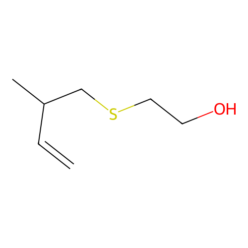 2-((2-Methylbut-3-enyl)thio)ethanol structure