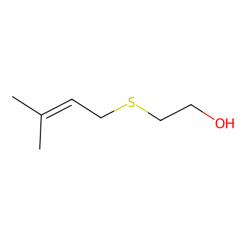 2-((3-Methylbut-2-enyl)thio)ethanol structure