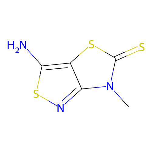 thiazolo[4,5-c]isothiazole-5(6H)-thione, 3-amino-6-methyl- structure