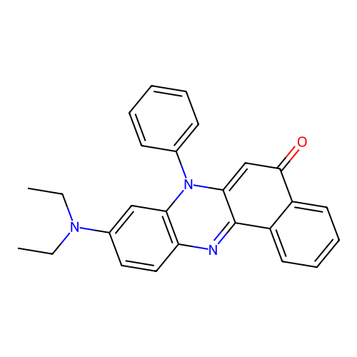 9-(Diethylamino)-7-phenylbenzo(a)phenazin-5(7H)-one structure