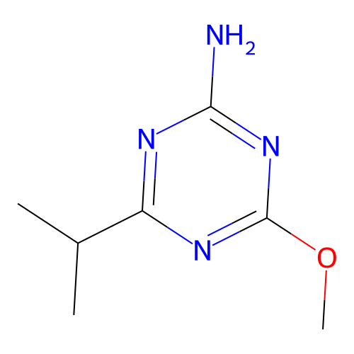 2-Amino-4-isopropyl-6-methoxy-s-triazine structure