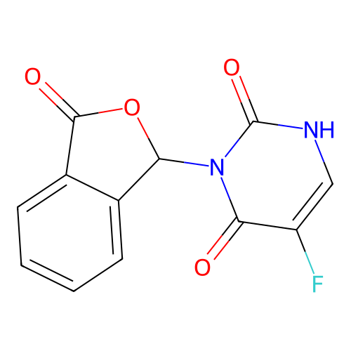 Uracil, 5-fluoro-3-phthalidyl- structure