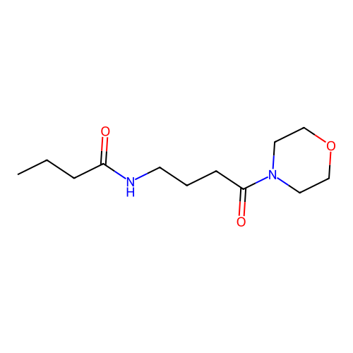 Butanamide, N-(4-(4-morpholinyl)-4-oxobutyl)- structure