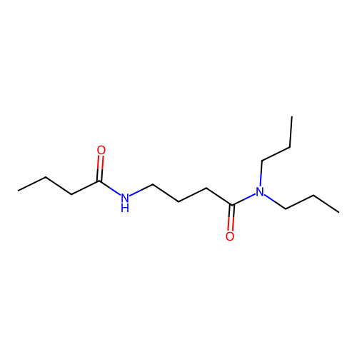 Butanamide, N,N-dipropyl-4-((1-oxobutyl)amino)- structure