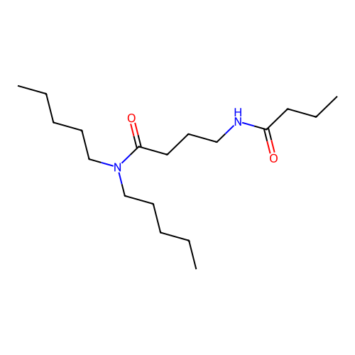 Butanamide, N,N-dipentyl-4-((1-oxobutyl)amino)- structure