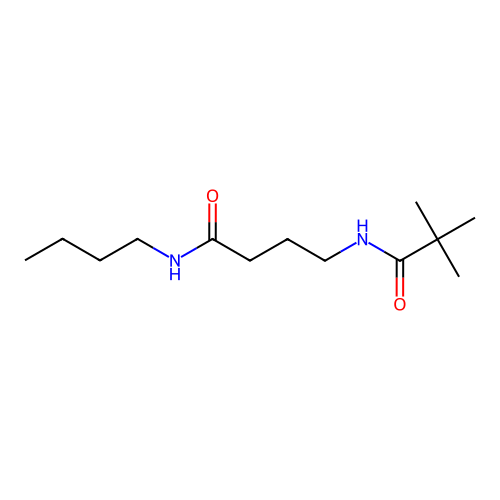 Butanamide, N-butyl-4-((2,2-dimethyl-1-oxopropyl)amino)- structure