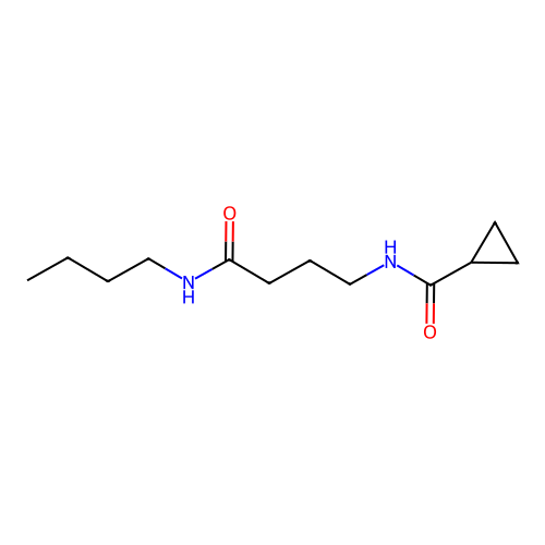 Cyclopropanecarboxamide, N-(4-butylamino-4-oxobutyl)- structure