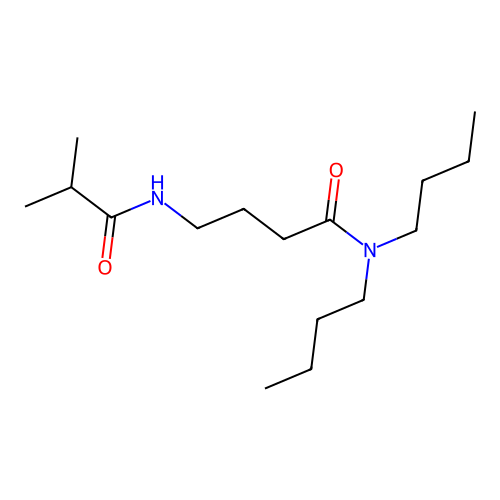 Butanamide, N,N-dibutyl-4-((2-methyl-1-oxopropyl)amino)- structure