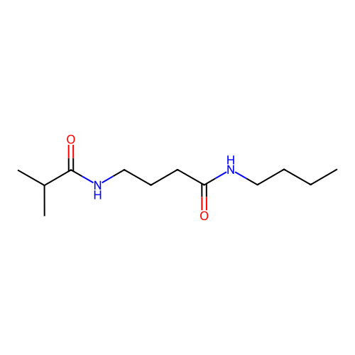 Butanamide, N-butyl-4-((2-methyl-1-oxopropyl)amino)- structure
