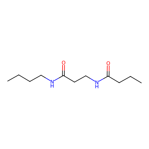 Butanamide, N-(3-(butylamino)-3-oxopropyl)- structure