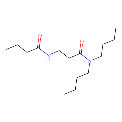 Butanamide, N-(3-(dibutylamino)-3-oxopropyl)- structure