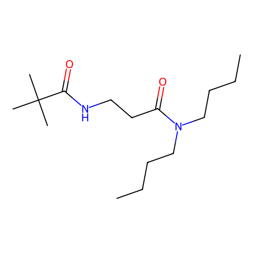 Propanamide, N-(3-(dibutylamino)-3-oxopropyl)-2,2-dimethyl- structure