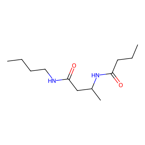 Butanamide, N-butyl-3-((1-oxobutyl)amino)- structure