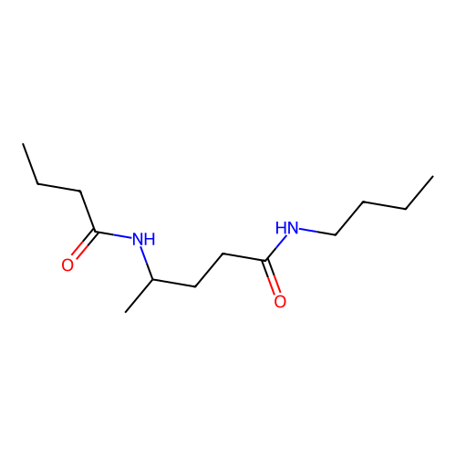 Pentanamide, N-butyl-4-((1-oxobutyl)amino)- structure