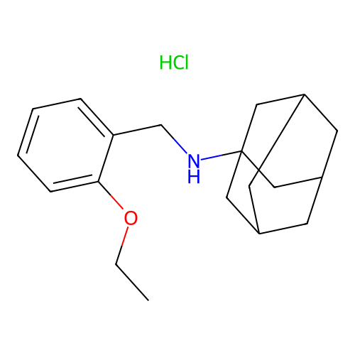 Adamantan-1-yl-(2-ethoxybenzyl)amine hydrochloride structure
