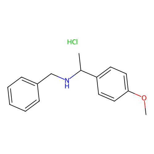Benzyl-[1-(4-methoxyphenyl)ethyl]amine hydrochloride structure
