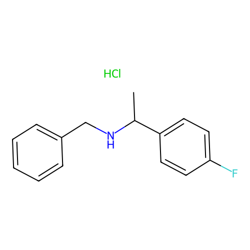 Benzyl-[1-(4-fluoro-phenyl)-ethyl]-amine hydrochloride structure