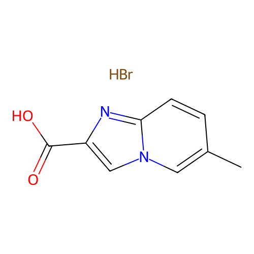 6-Methylimidazo[1,2-a]pyridine-2-carboxylic acid hydrobromide structure