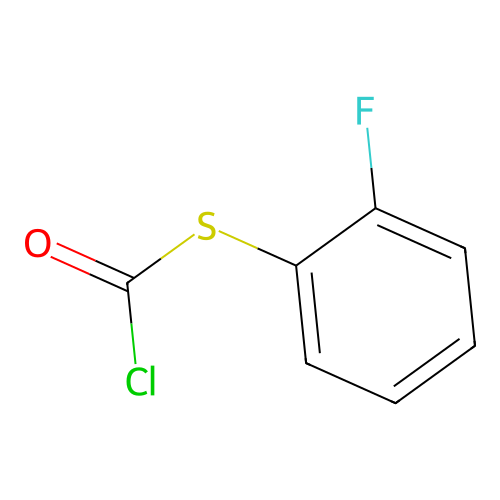 [(2-Fluorophenyl)sulfanyl]carbonyl chloride structure