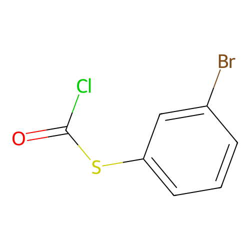 [(3-Bromophenyl)sulfanyl]carbonyl chloride structure