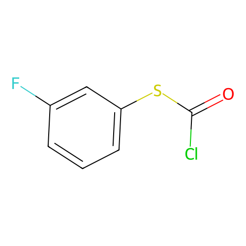 [(3-Fluorophenyl)sulfanyl]carbonyl chloride structure