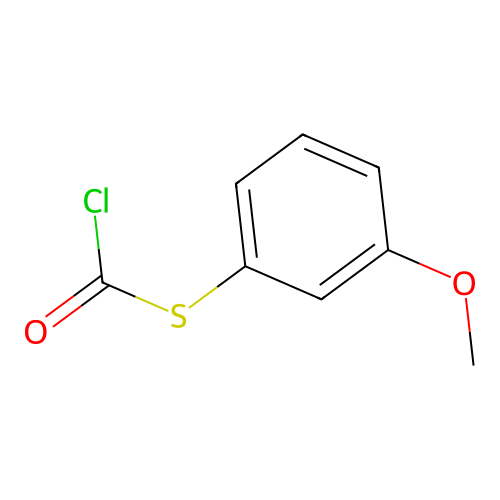 [(3-Methoxyphenyl)sulfanyl]carbonyl chloride structure