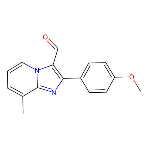 2-(4-Methoxyphenyl)-8-methylimidazo[1,2-a]pyridine-3-carbaldehyde structure