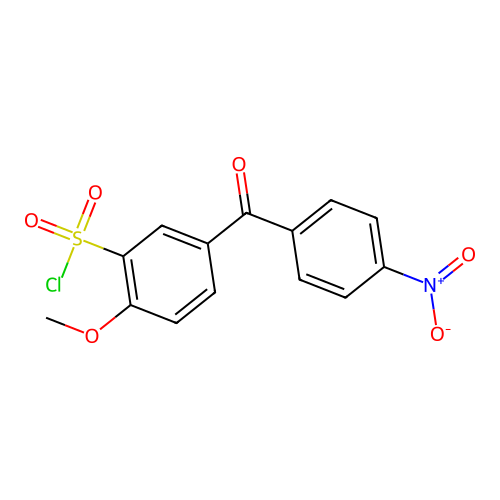 2-methoxy-5-(4-nitrobenzoyl)benzenesulfonyl Chloride structure