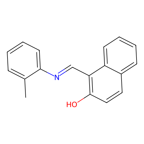 1-(O-Tolyliminomethyl)-2-naphthol structure
