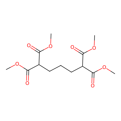 Tetramethyl pentane-1,1,5,5-tetracarboxylate structure