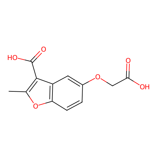 5-(Carboxymethoxy)-2-methyl-1-benzofuran-3-carboxylic acid structure