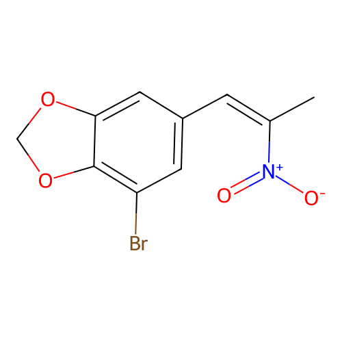 4-bromo-6-[(Z)-2-nitroprop-1-enyl]-1,3-benzodioxole structure