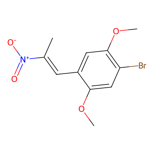 (Z)-1-Bromo-2,5-dimethoxy-4-(2-nitro-1-propenyl)benzene structure