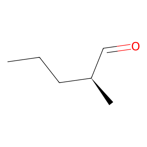 (2S)-2-methylpentanal structure