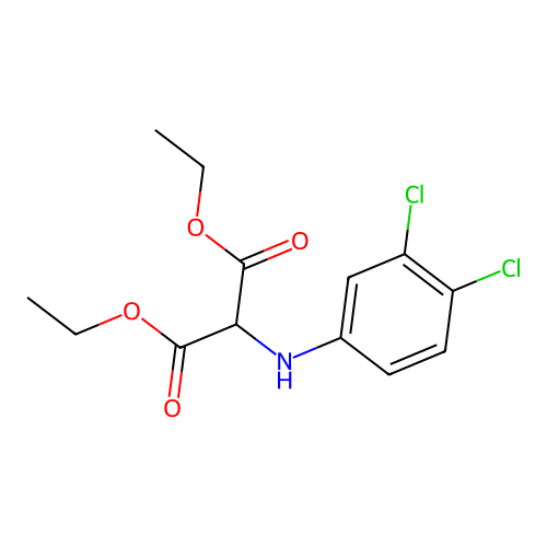 Diethyl[(3,4-dichlorophenyl)amino]propanedioate structure