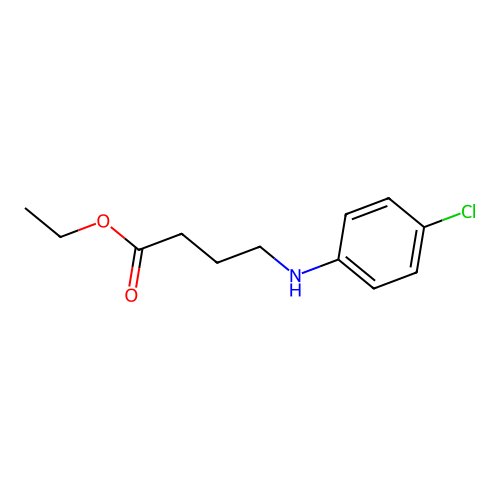 Ethyl 4-[(4-chlorophenyl)amino]butanoate structure