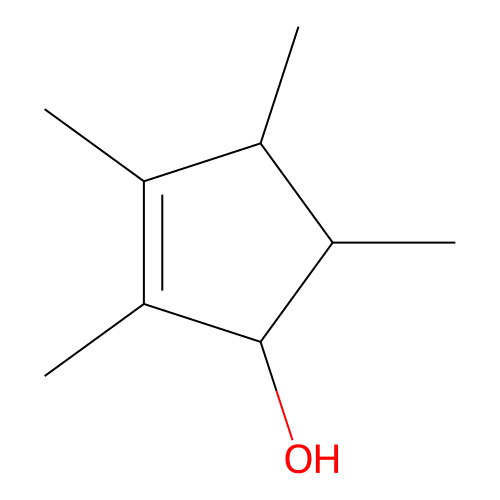 2,3,4,5-Tetramethylcyclopent-2-en-1-ol structure