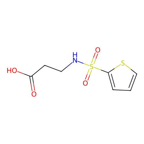 3-(Thiophene-2-sulfonamido)propanoic acid structure