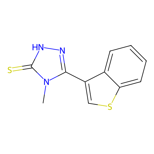 5-(1-Benzothiophen-3-yl)-4-methyl-2,4-dihydro-3H-1,2,4-triazole-3-thione structure