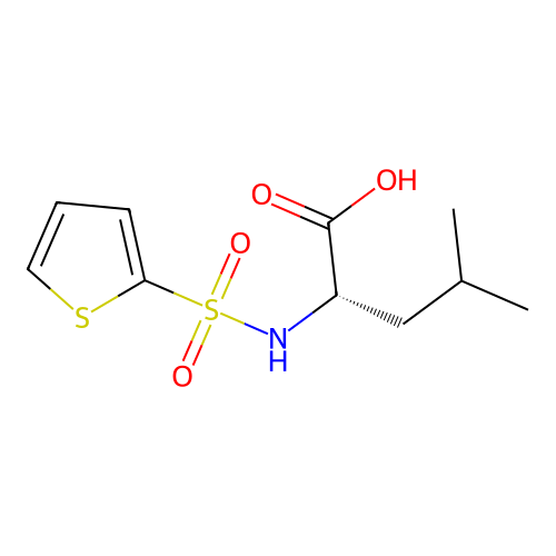 N-(2-Thienylsulfonyl)-L-leucine structure