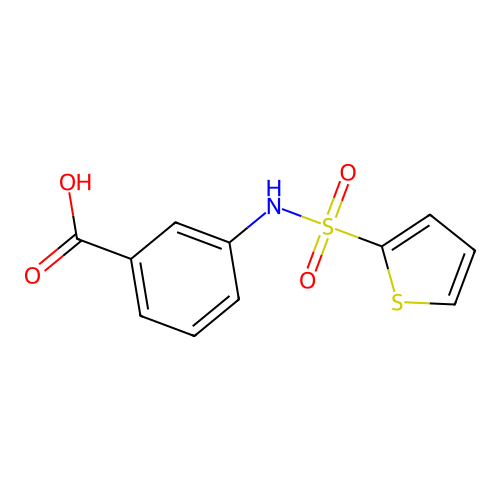 3-(Thiophene-2-sulfonamido)benzoic acid structure
