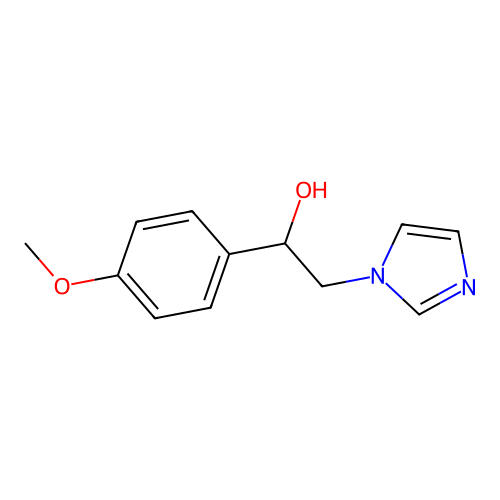 2-Imidazol-1-yl-1-(4-methoxyphenyl)ethanol structure