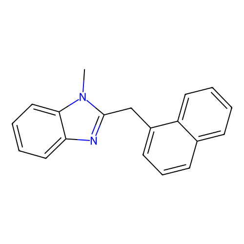 1-Methyl-2-(naphthalen-1-ylmethyl)benzimidazole structure