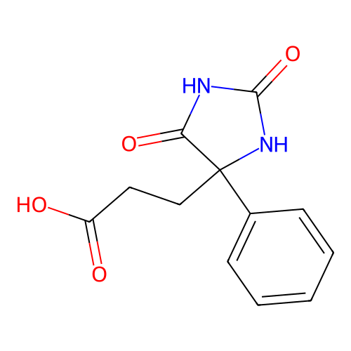 3-(2,5-Dioxo-4-phenylimidazolidin-4-yl)propanoic acid structure