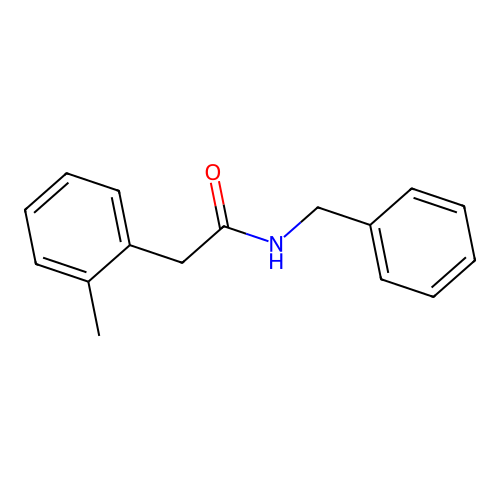 N-benzyl-2-(2-methylphenyl)acetamide structure